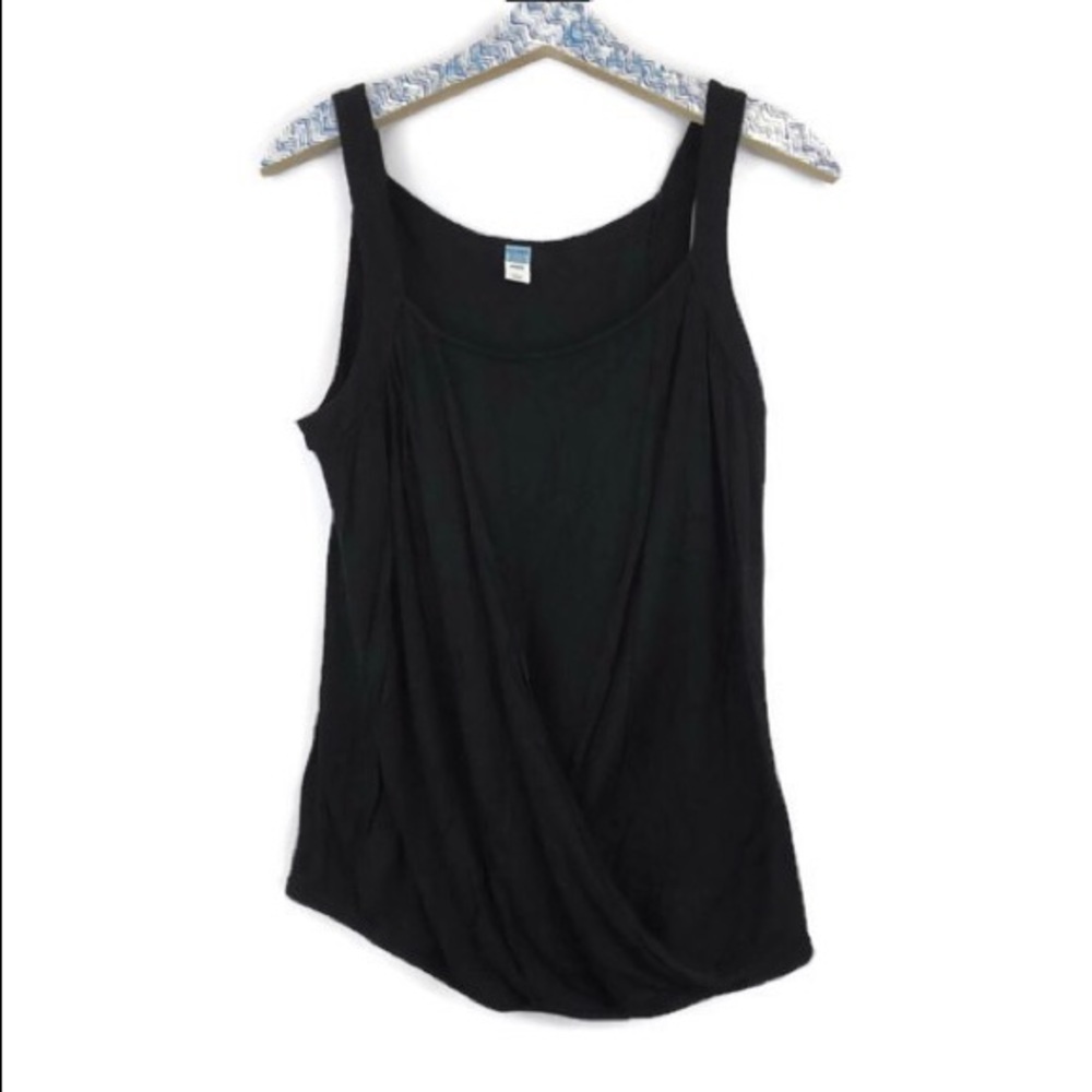 Old Navy maternity black tank top size medium